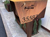 Yard Couture Corten Steel Mailbox With House Numbers Product Photo.