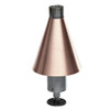 Fire By Design Gas Cone Tiki Torch: As shown with the smooth copper finish
