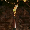 Fire By Design Copper Cone Fire Torch: Shown with the black tiki pole.