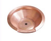 Grand Effects Seamless Lip Water Bowl: As shown round shape with the brushed copper finish