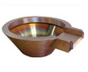 Bobe Round Copper Water Bowl: As shown with the Original Lip option in the smooth copper finish.