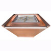 Bobe seamless lip copper water and fire bowl: As shown square seamless lip in the smooth copper firish 