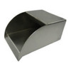 Radius Scupper: As shown 6" scupper in the polished 316 stainless finish