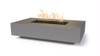 Linear Cabo Gas Fire Pit by The Outdoor Plus: As shown in the natural gray GFRC finish.