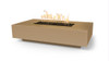 TOP FIRE Linear Cabo Gas Fire Pit: As shown in the natural brown GFRC finish.