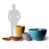 Slick Rock Classic Planter Collection: GFRC concrete planters in different sizes
