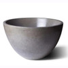 Slick Rock Classic Concrete Planter Bowl: Picture shown medium bowl in the gray GFRC finish.