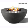 Slick Rock Oasis Concrete Fire Bowl: As shown in the gray GFRC finish. 