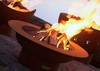 Saturn Fire Pit Art Bowl: As shown in the wood burning option in the carbon steel finish.