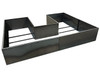 Corten Steel Keyhole Raised Planter Bed: by Yard Couture: As shown u-shaped planter in  corten steel.