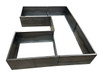 Raised Corten Steel Keyhole Planter Box by Yard Couutre: As shown raw corten steel. 