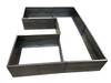 Raised Corten Steel Keyhole Planter Box by Yard Couutre: As shown raw corten steel.