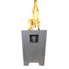 FireStorm Fire Pit: As shown portable propane fire feature in the gray finish