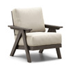 Ava Cushion Chair By Homecrest Outdoor Patio Furniture: As shown with the DreamCore cushion technology and the HDPE brazilin walnut frame.