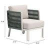Zuo Bridgehampton Armchair White