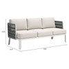 Zuo Bridgehampton Sofa White