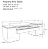 Hidden Propane Tank Fire Table Shop Drawing Specifications