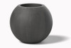 Orb Planter: Shown in Aluminum Oxidized Zinc Patina Finish.