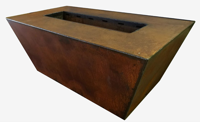 Corinthian Rectangular Gas Fire Table | Grand Effects