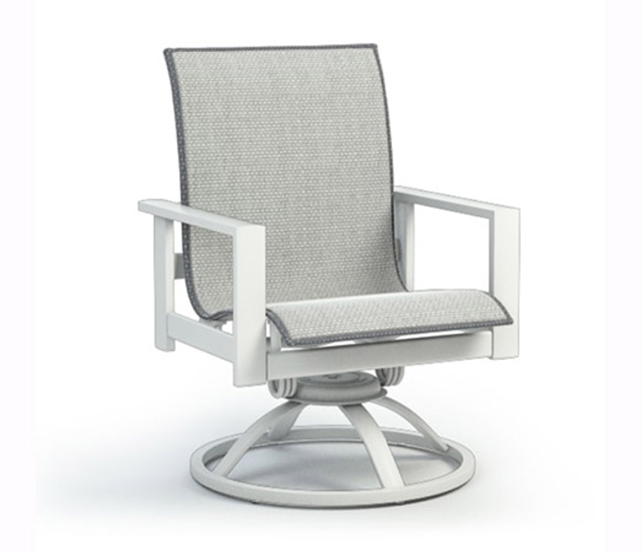 Elements Aluminum Low Back Swivel Rocker Chair