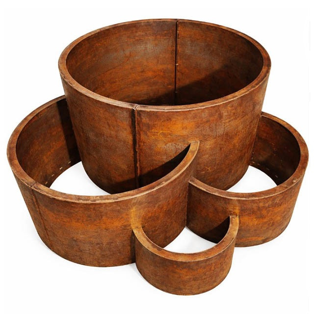 Yard Couture Tiered Modular Round Raised Planter Steel Or Aluminum
