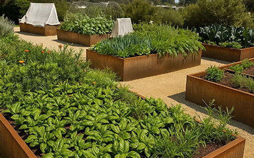 Corten Steel Garden Beds: Stylish Raised Planters for Modern Landscapes