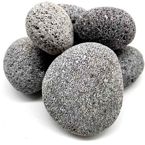Round Rolled Lava Fire Pit Rocks Yard Couture