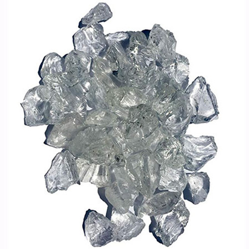 Elements Fireglass fireplace crystal clear fire glass: As shown 1-1/2 inch clear tempered glass rocks.