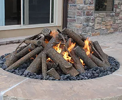 Warming Trends Steel Fire Pit Log Set