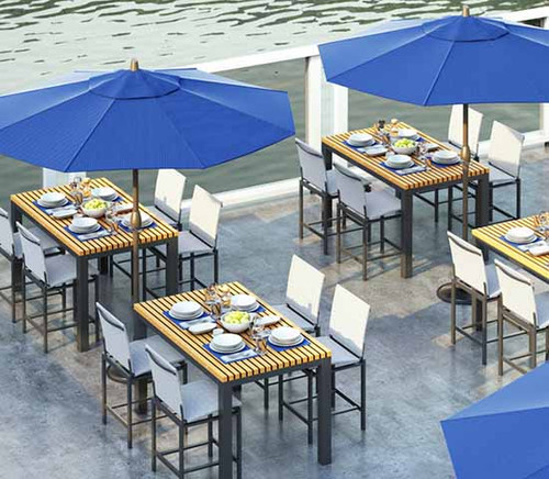 Homecrest Outdoor Living Allure Sling Dining Set - Thumbnail 3