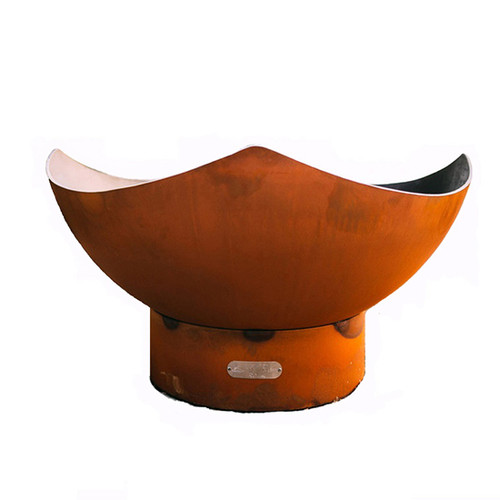 Manta Ray by Fire Pit Art - As shown in 1/4 inch carbon steel with a natural rust finish.