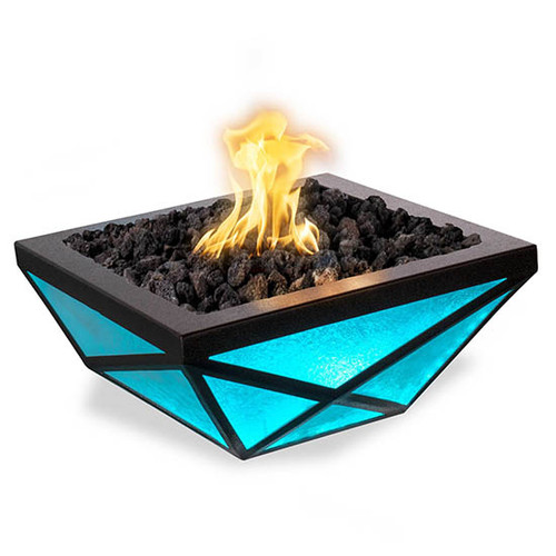 The Outdoor Plus Gladiator LED Fire Bowl │Powder Coated Steel 
