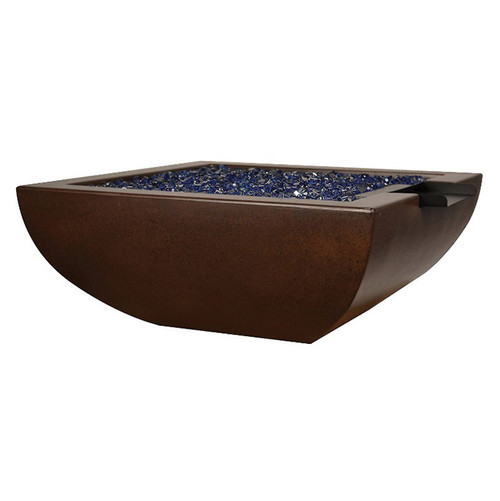 Fire By Design Legacy Fire And Water Bowl: As shown in the Dark Walnut Finish 