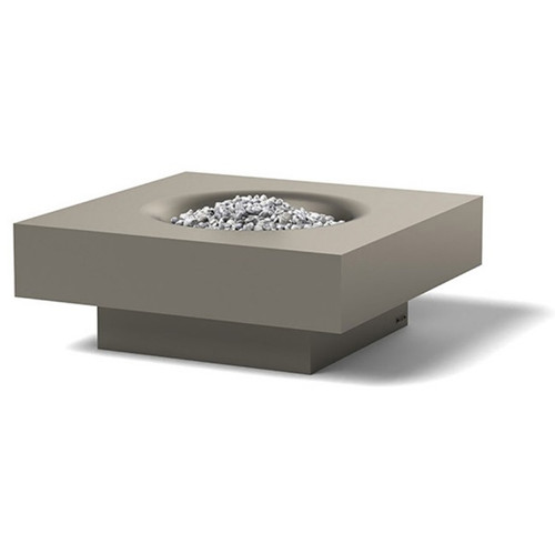Formed Podium Modern Aluminum Gas Fire Table - Ore Inc