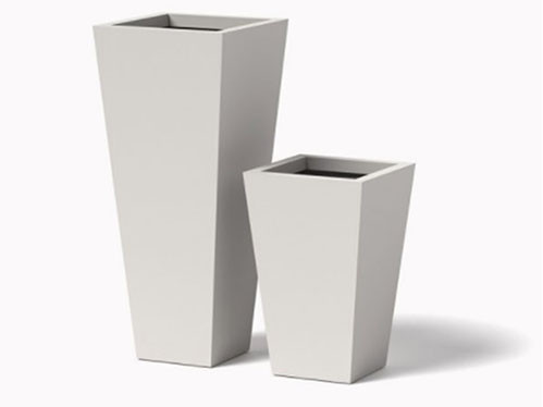 （ikuten ）SRL TAPERED-S P-PLANT POT2個 Tall Round Tapered Metal Planter 36in x 54in & 24in x 38in