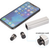 Silver - True Wireless Earbuds with Metal Charging Case | Hardgoods.ca