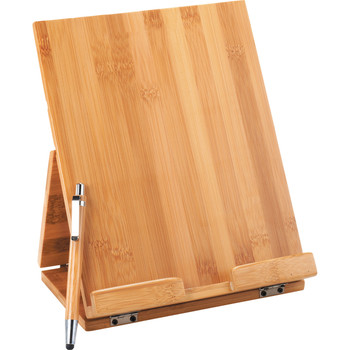 Tablet or Recipe Book Stand with Ballpoint Stylus