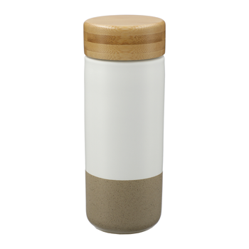 Arlo Ceramic Tumbler with Bamboo lid 11oz | Hardgoods.ca