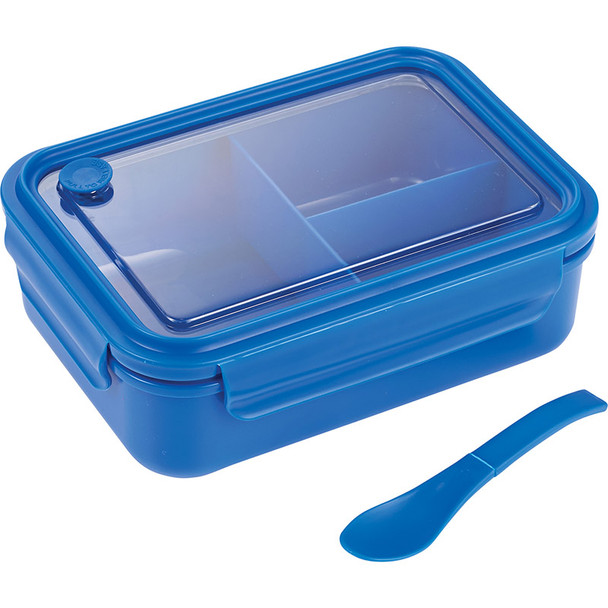 Blue - Three Compartment Food Storage Bento Box | Hardgoods.ca
