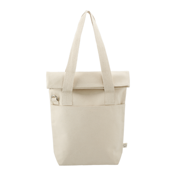 Organic Cotton Commuter Tote Bag | Natural