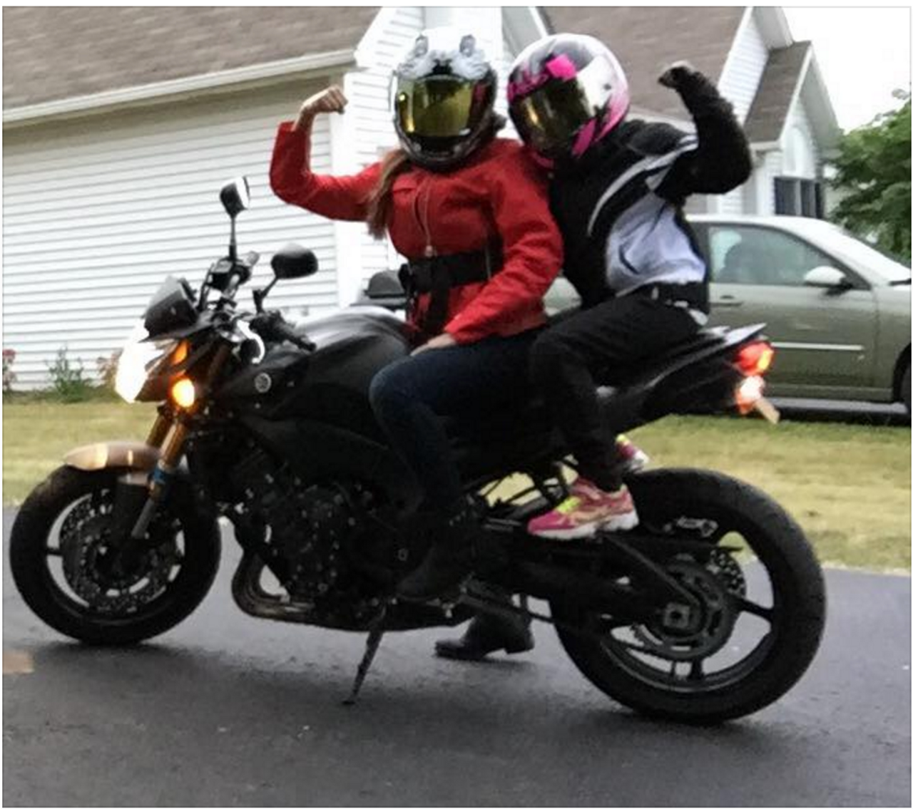 Gogo Gear Women's Leggings Riding Pants Black Moto Motorcycle V 