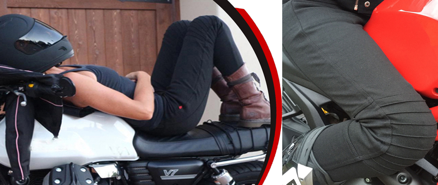 Amazon.com: GREAT BIKERS GEAR - Motorcycle Leggings Ladies Protective  Lining Women Short Leg Black : Automotive