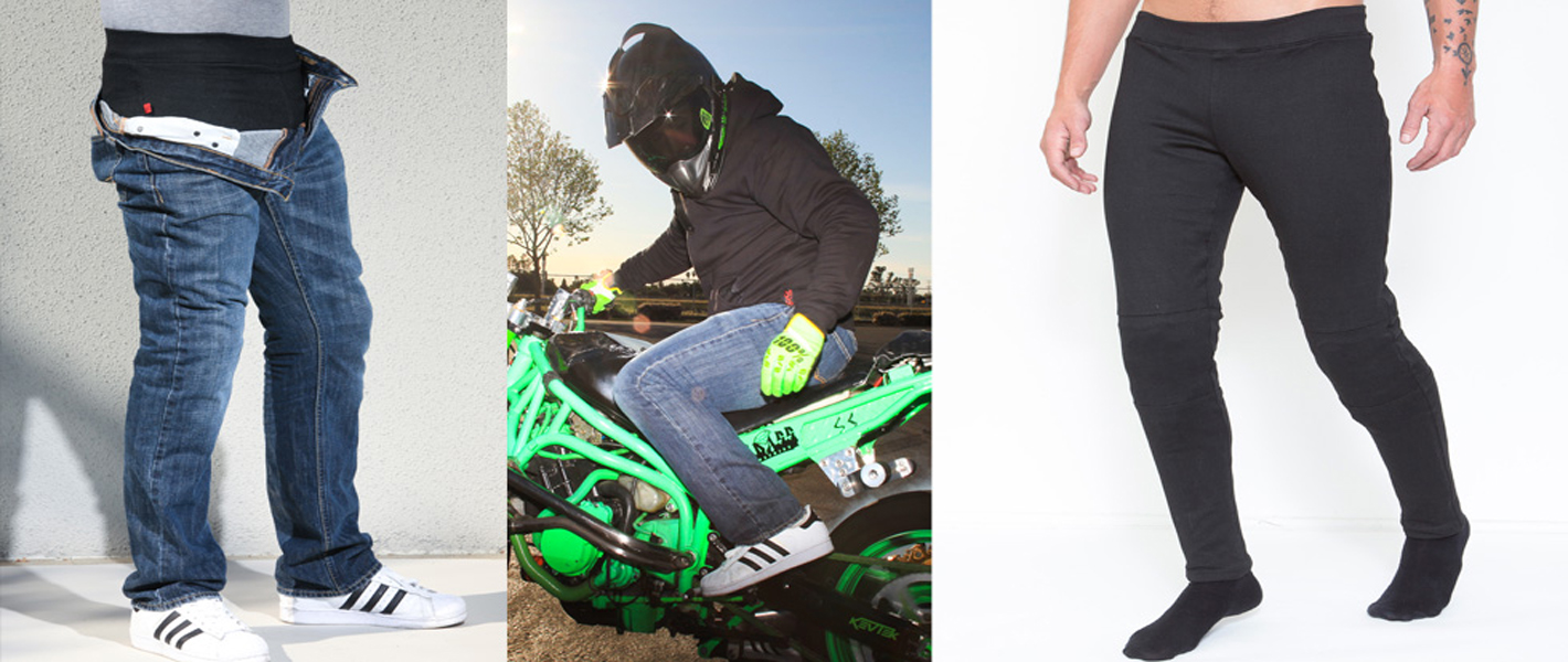 Unisex Men's Ladies Leggings made with Kevlar Armored Motorbike Motorcycle