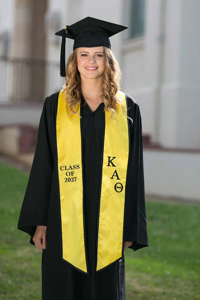 Kappa Alpha Theta Class of 2027 Graduation Stole