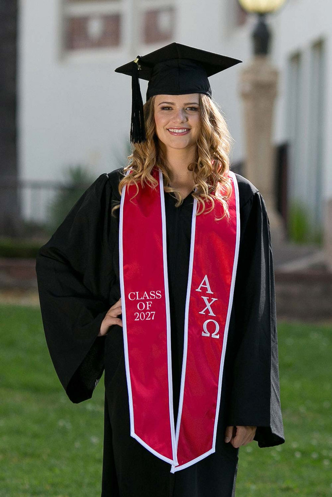 Alpha Chi Omega 2027 Graduation Stole