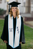 Kappa Kappa Gamma of 2026 Graduation Stole in White