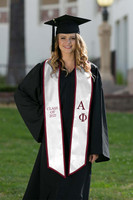 Alpha Phi Class of 2027 Graduation Stole in White