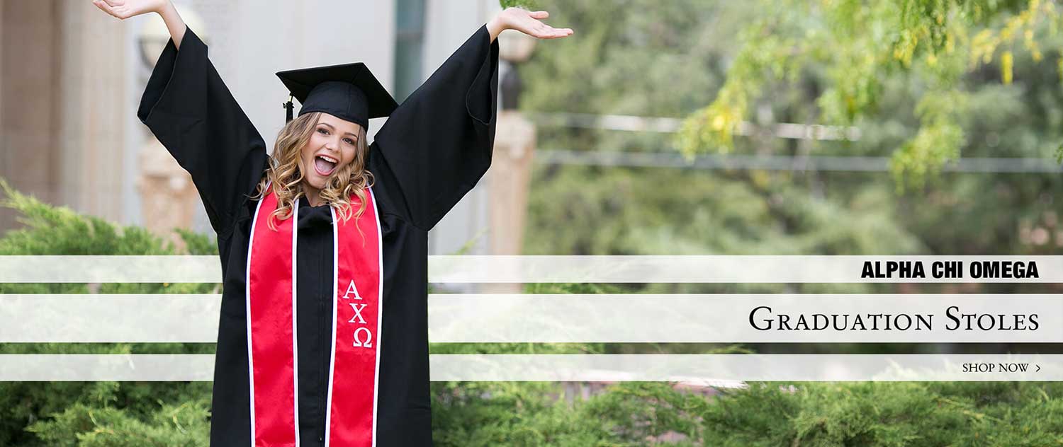 College senior in graduation gown