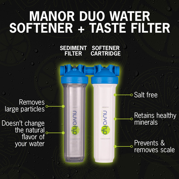 Manor Duo Water Softener + Sediment Filter