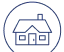 encircled home icon